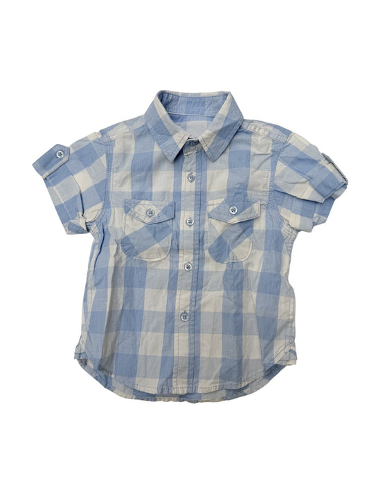 Little Rebel Plaid Button-Up Shirt 12/18M