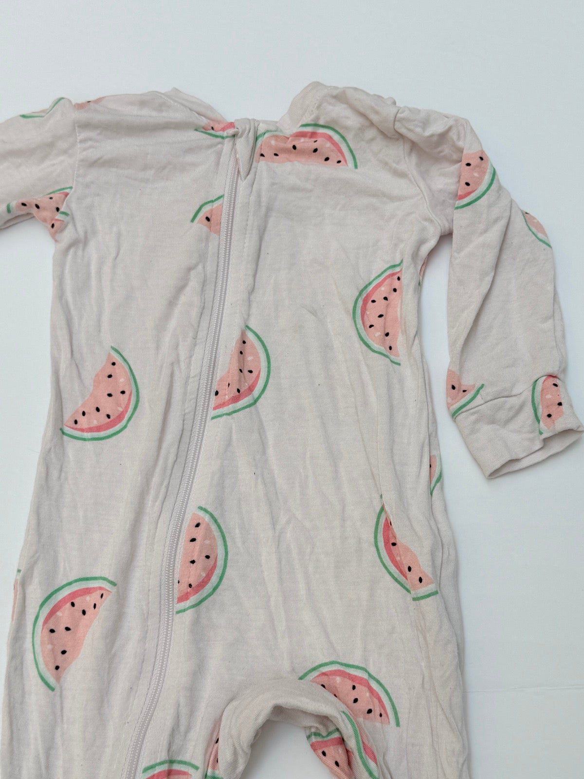 ZippyJamz Watermelon Footed Sleeper 3-6M