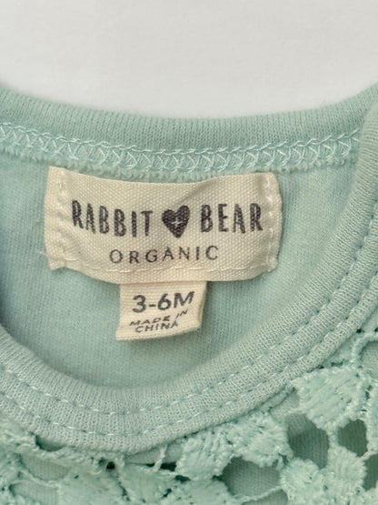 Rabbit + Bear Organic Lace Bodysuit 3-6M