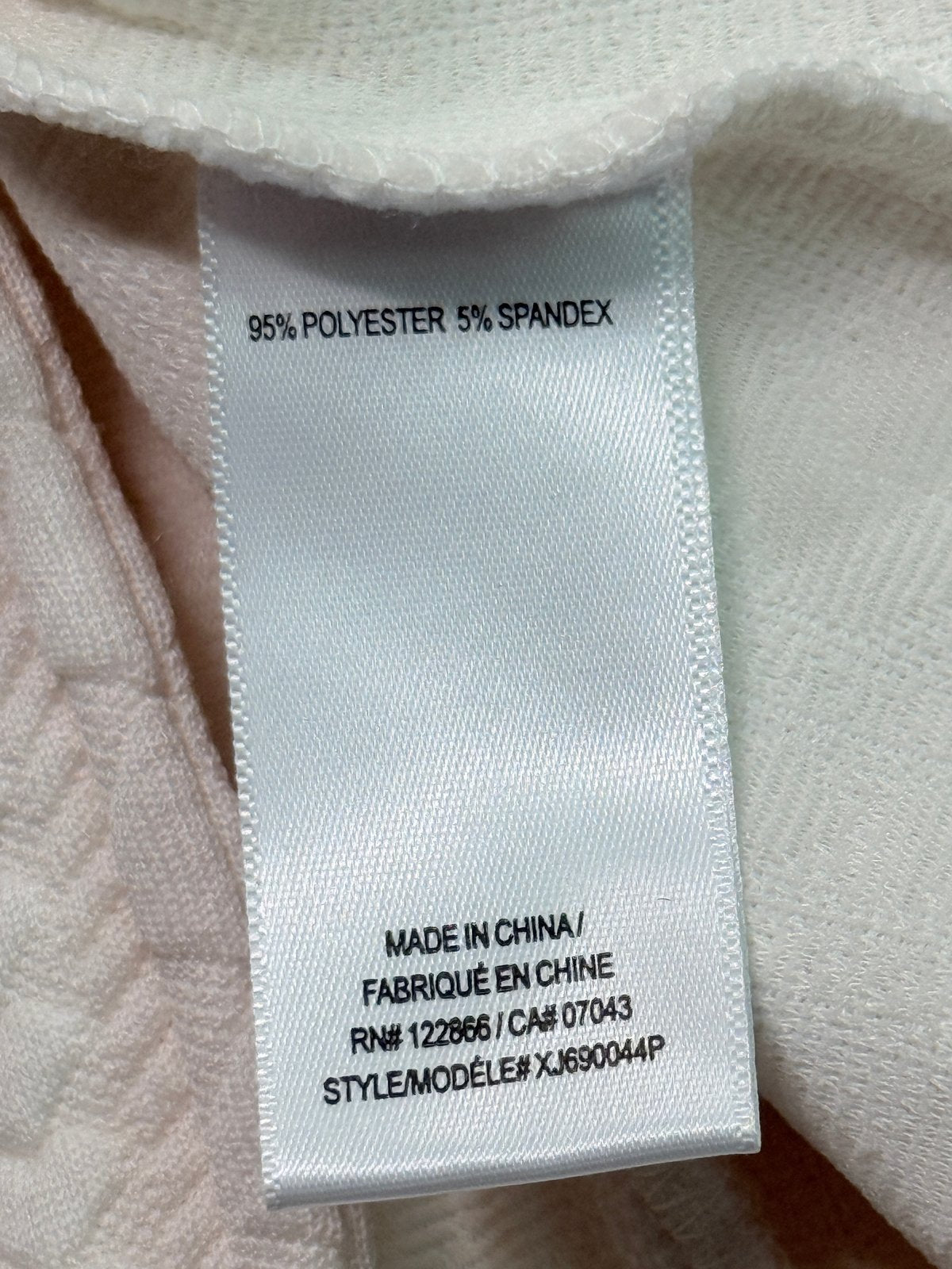 Zunie Cream Textured Coat Size 4