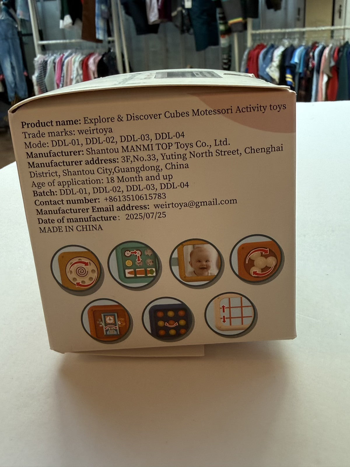 Weirtoya Explore & Discover Cubes Montessori Toy