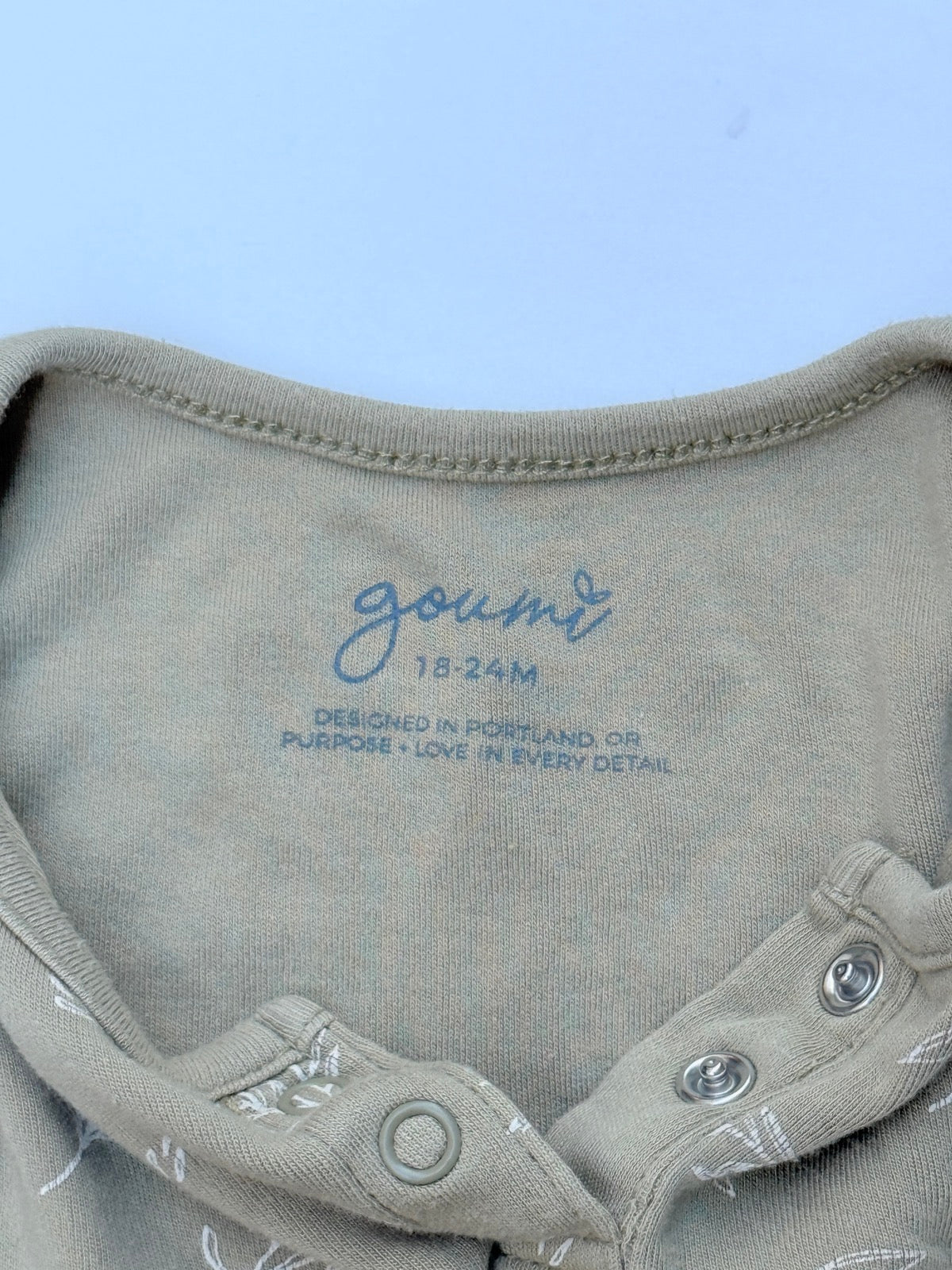 Goumi Sage Floral Romper 18-24M