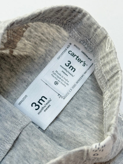 Carter's Gray Bunny Print Pants 3m