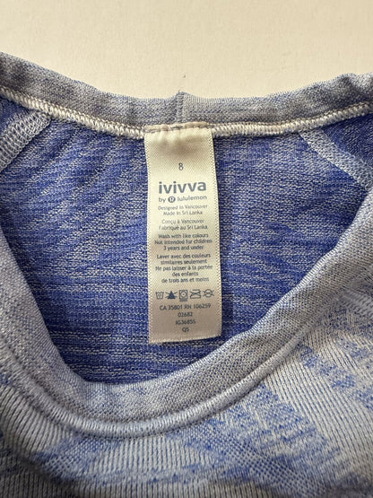 Ivivva by Lululemon Blue Long Sleeve Top Size 8