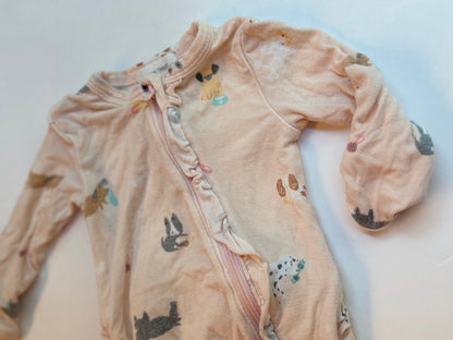 Angel Dear Dog Print Footie Newborn
