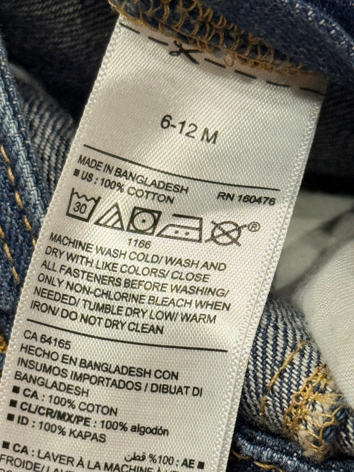 Old Navy Denim Overalls 6-12M