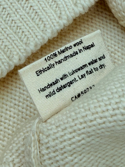 New With Tags Nooks Design Cream Merino Cardigan 3-4y