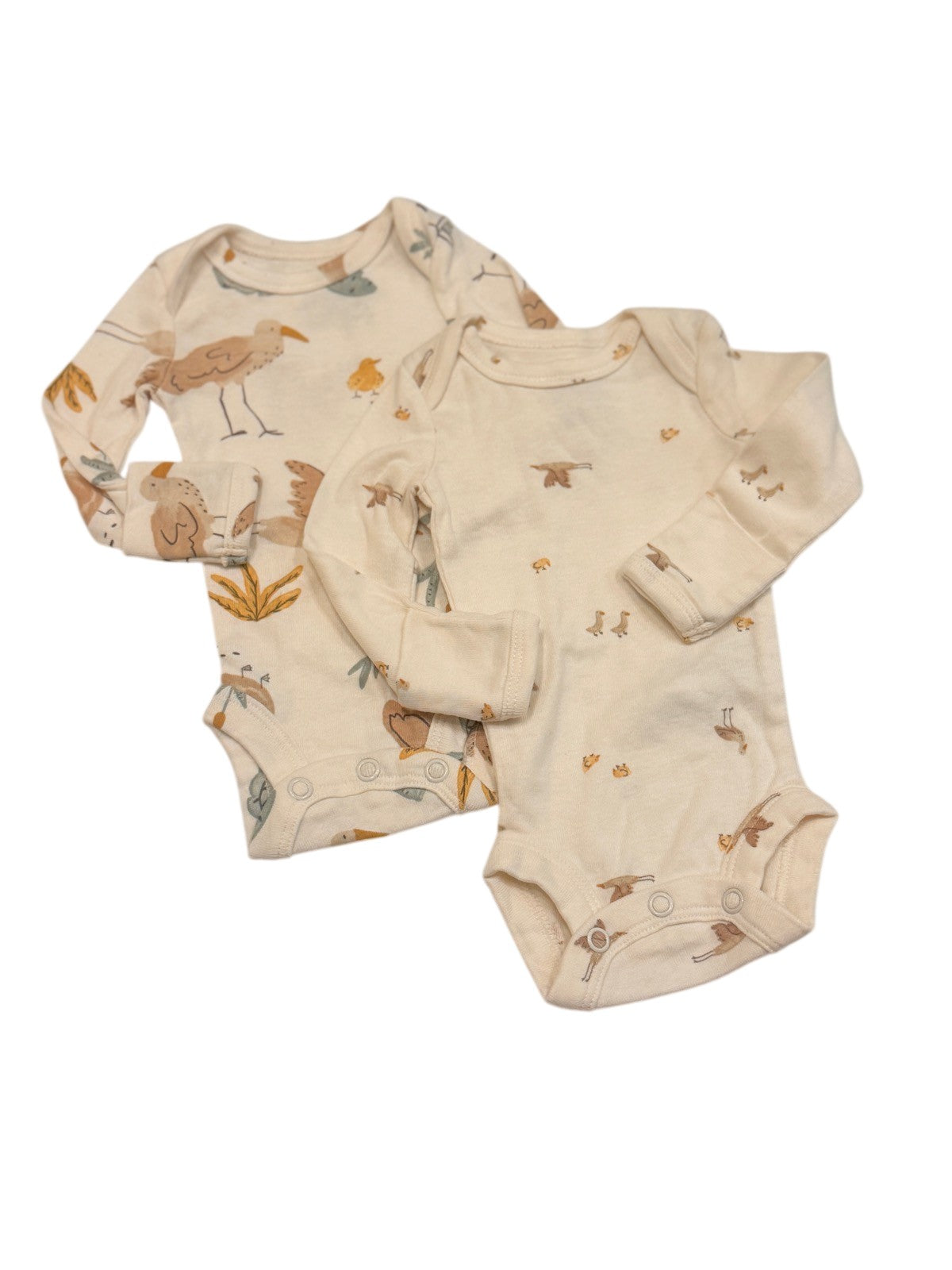 Carter's Bird Print Bodysuits 2-Pack Preemie