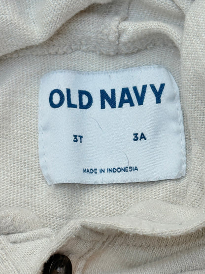 Old Navy Hooded Henley Sweatshirt Size 3T