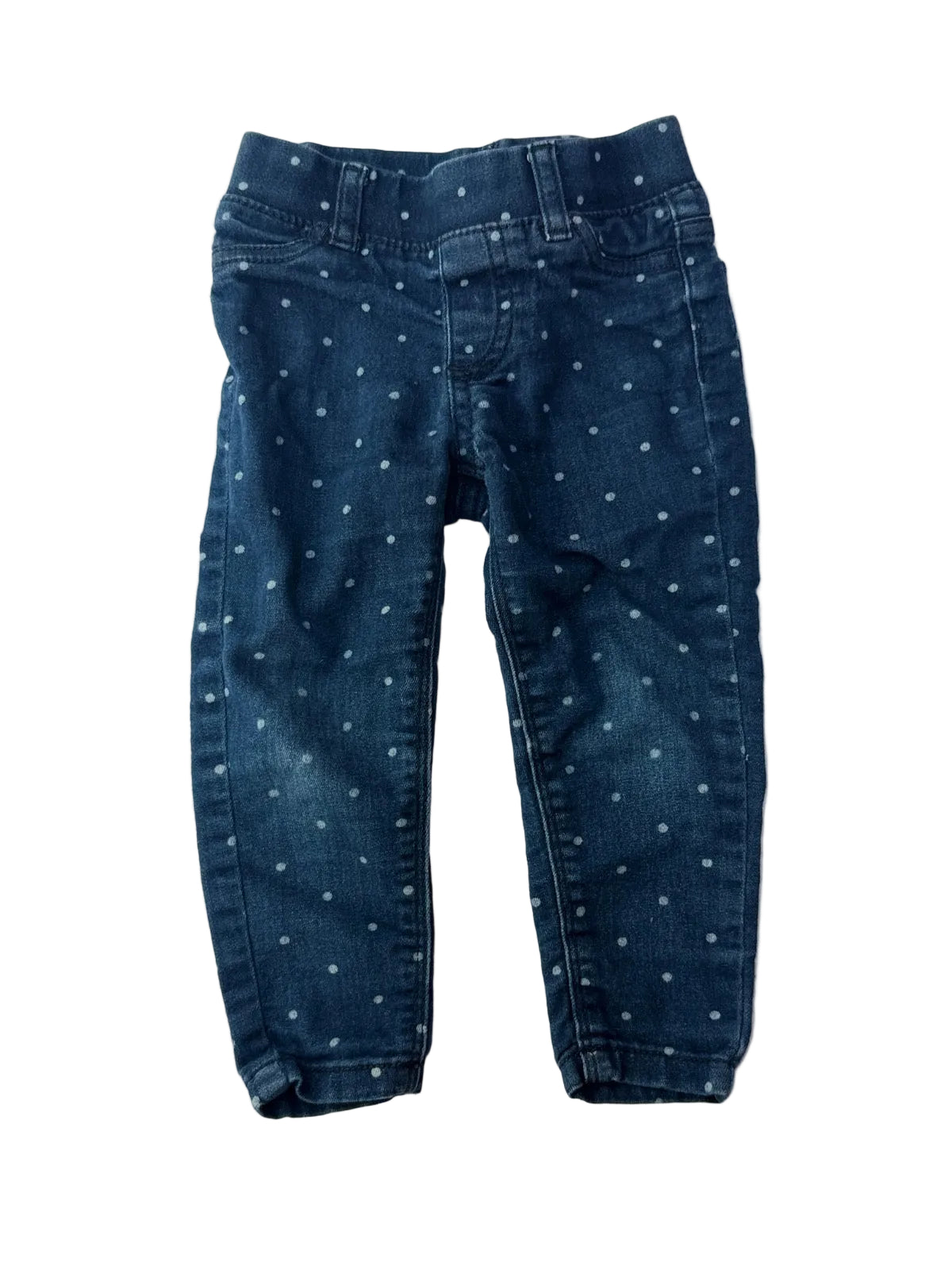 Joe Fresh Polka Dot Denim Jogger Jeans 2T