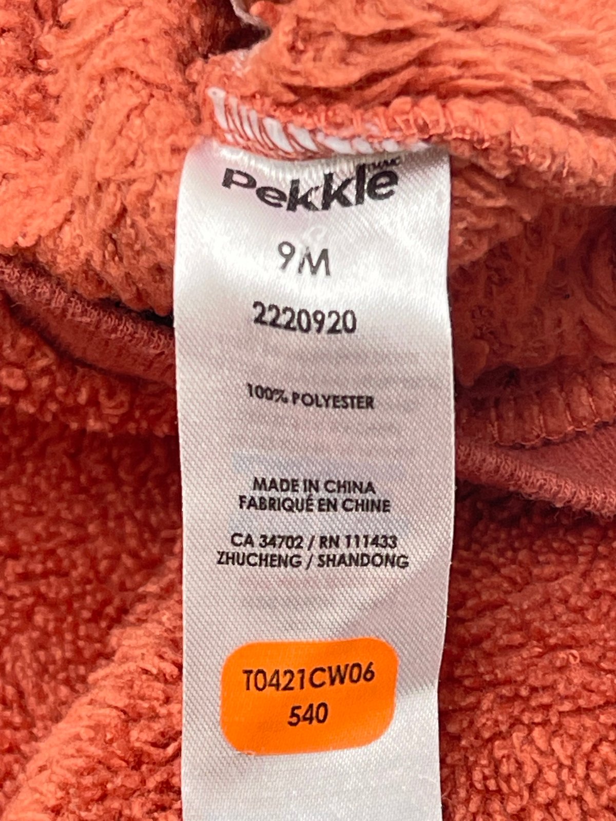 Pekkle Dinosaur Sherpa Sweatshirt 9M