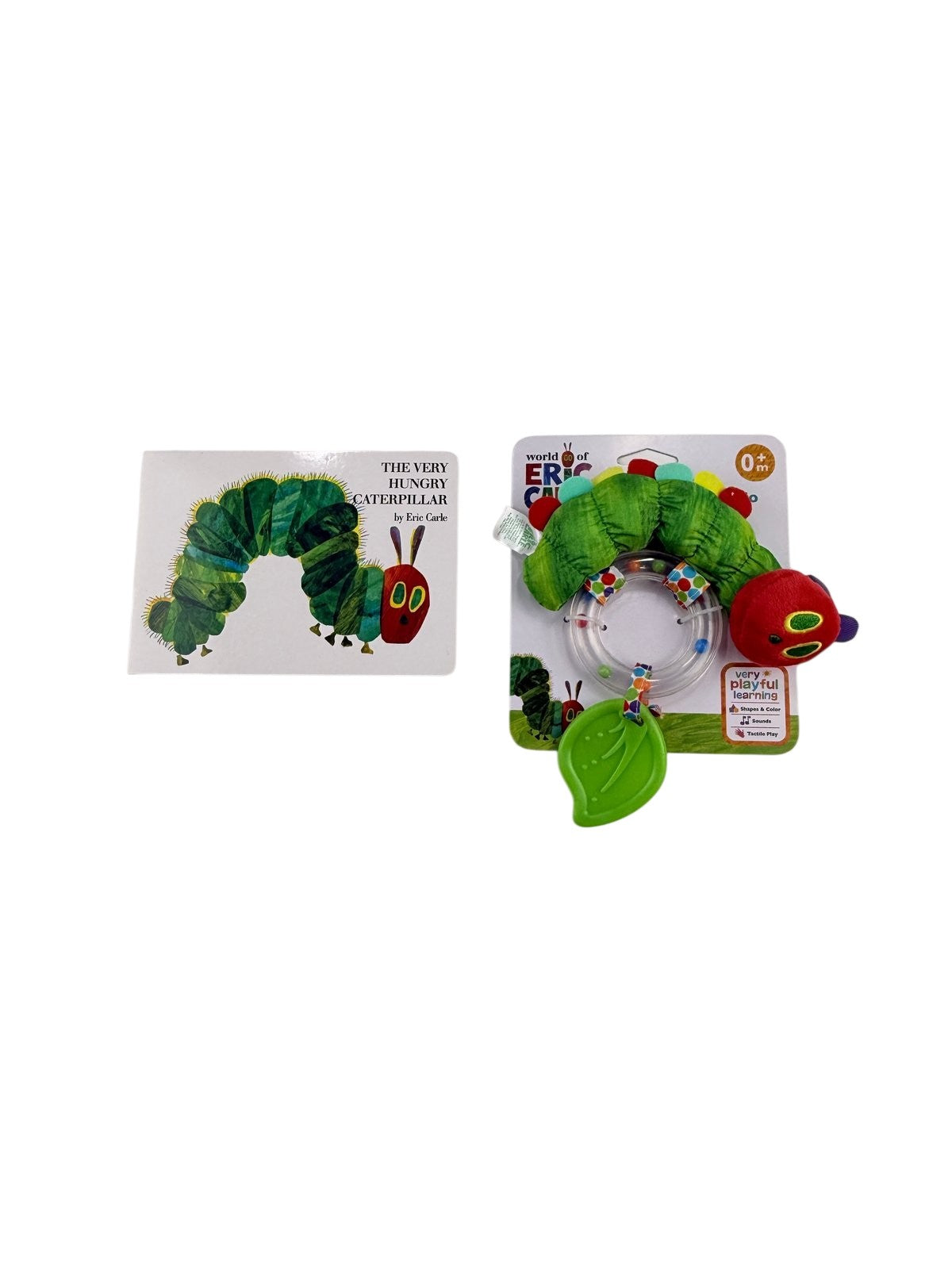 Eric Carle Very Hungry Caterpillar Book & Ring Rattle