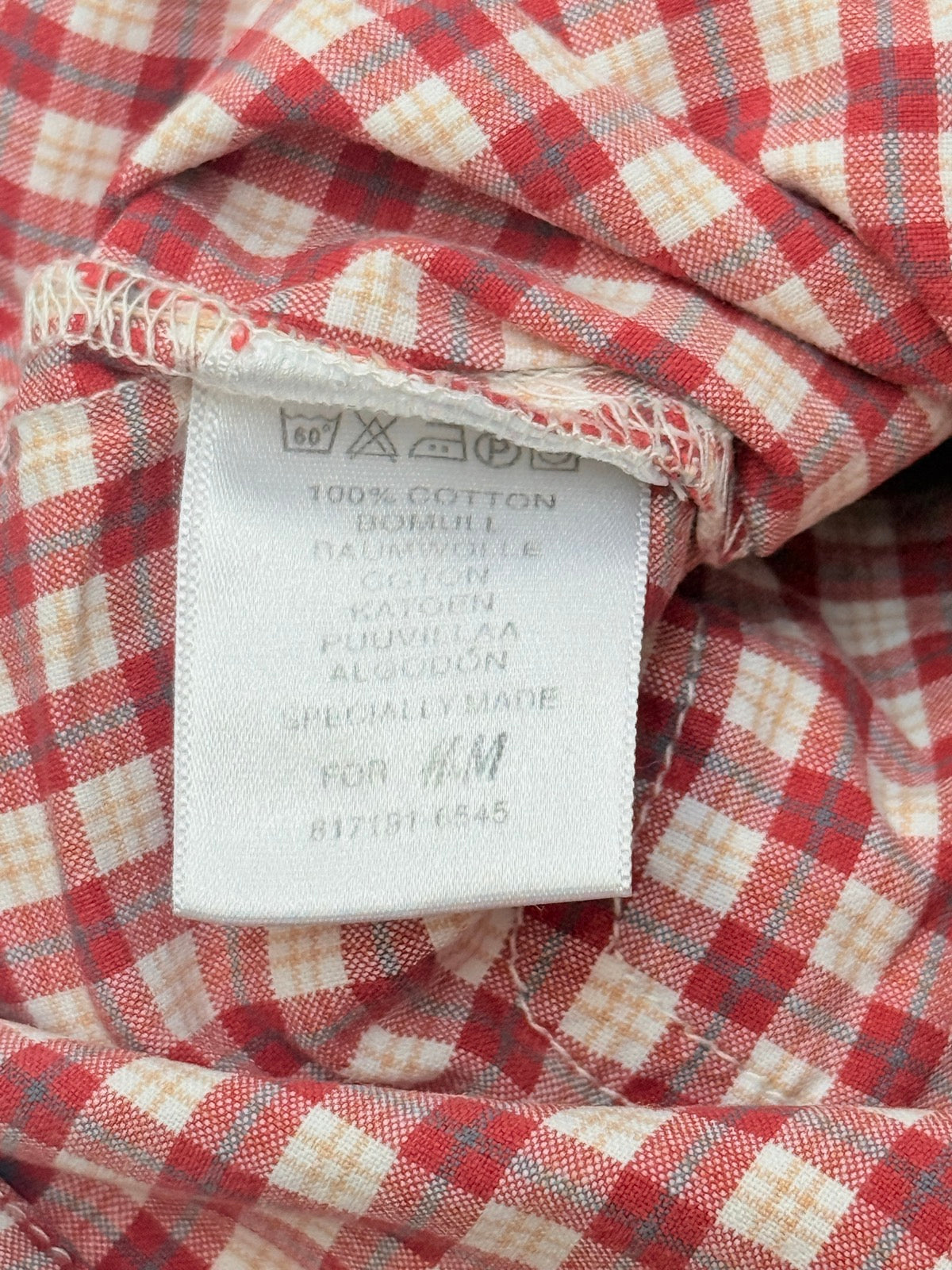 L.O.G.G. Red Plaid Button-Down Shirt 9-12M