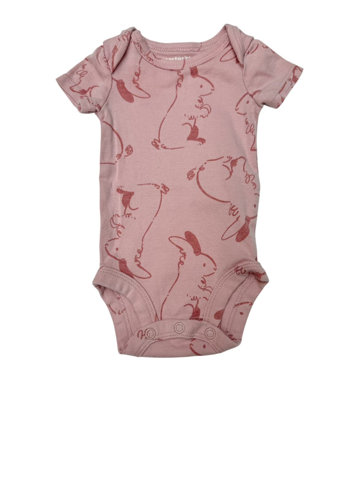 Carter's Pink Bunny Bodysuit Newborn