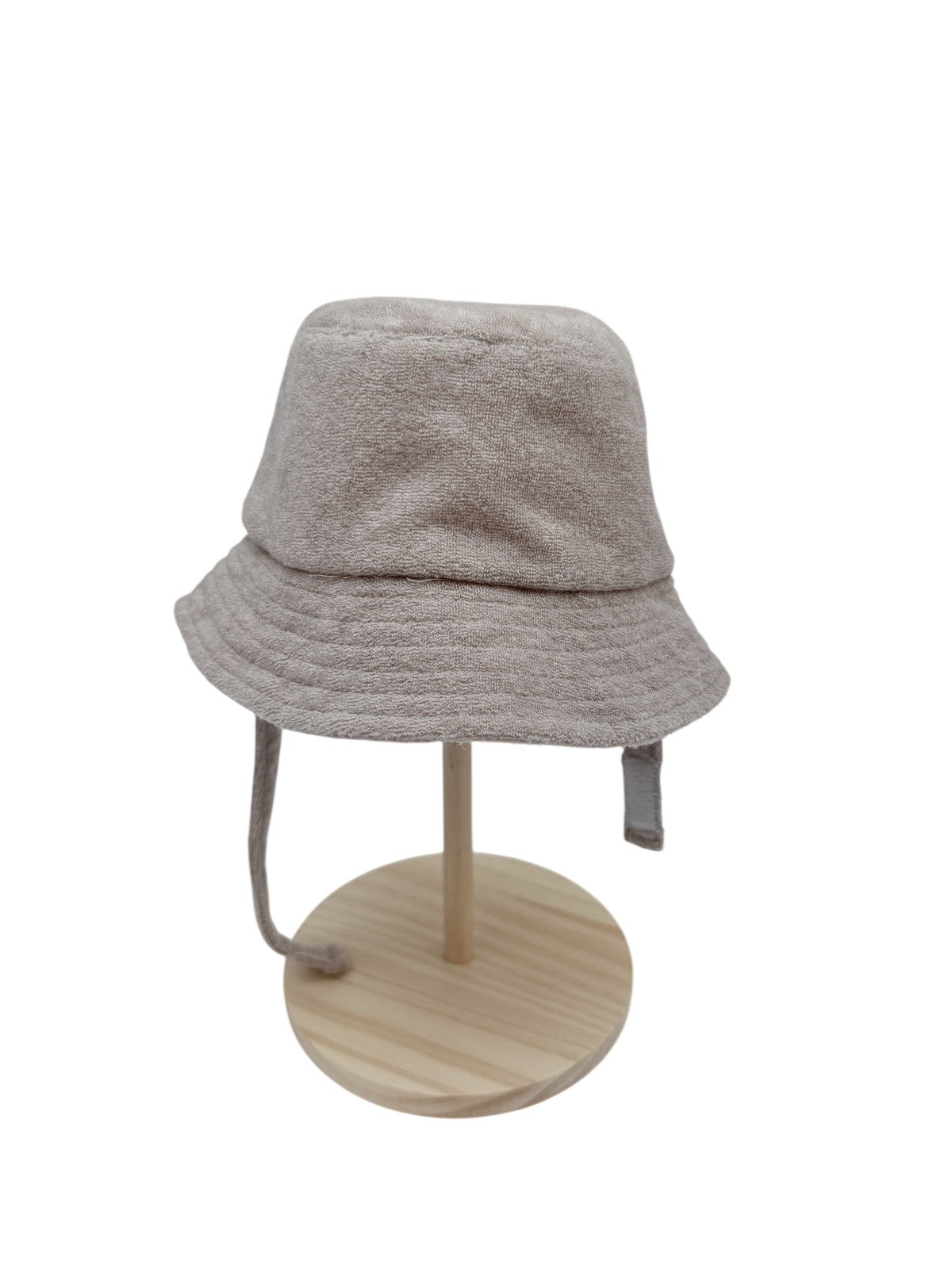 Terry Cloth Baby Bucket Hat with Ties