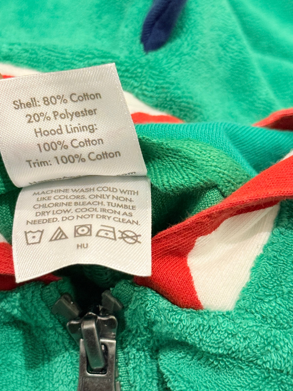 Hanna Andersson Dino Terry Hoodie 2T