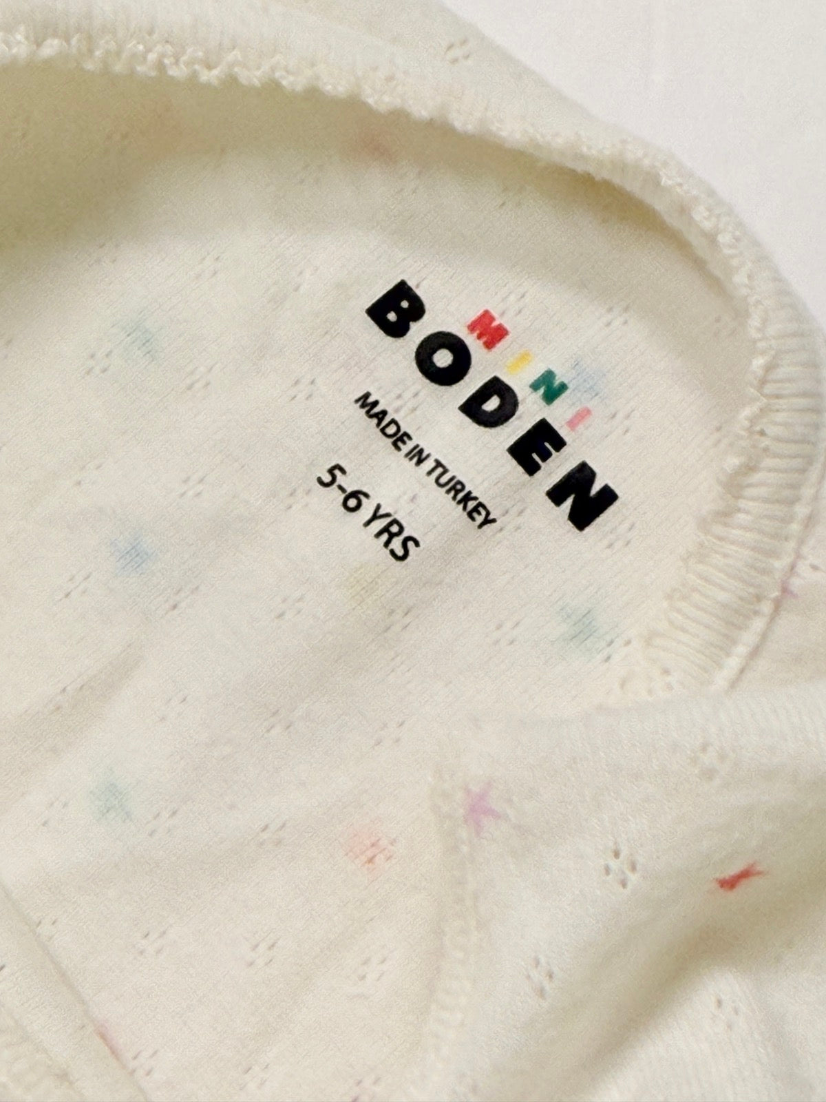 Mini Boden Rainbow Star T-Shirt 5-6Y