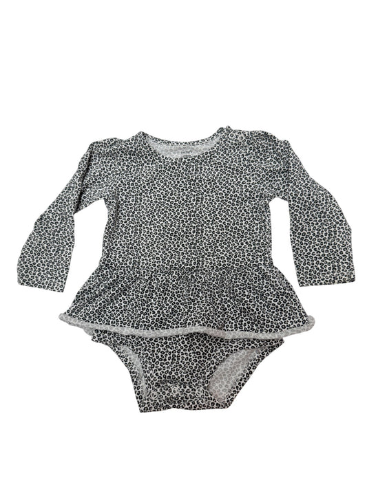 Carter's Leopard Print Peplum Romper 24M