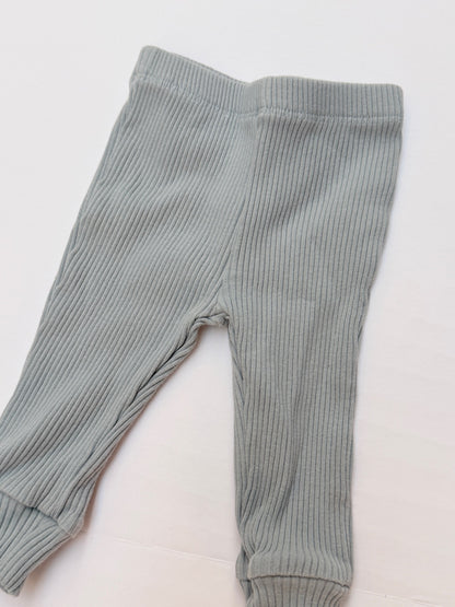 Ribbed Sage Leggings 3M
