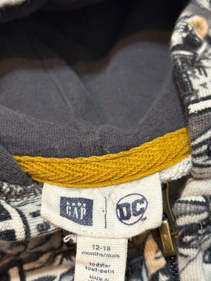 Baby Gap DC Batman Comic Zip Hoodie 12-18m