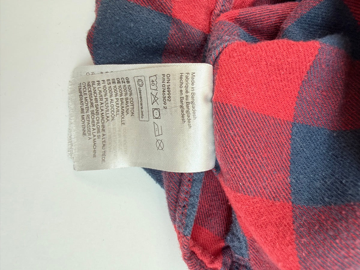 H&M Buffalo Plaid Flannel Shirt 3T