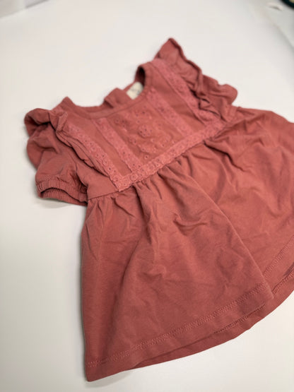 Happily Grey Kids Dusty Rose Eyelet Dress 18M