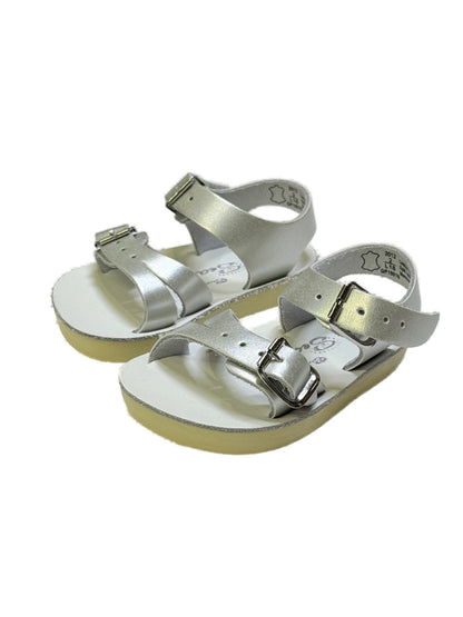 Salt Water Sandals Sea Wees Silver Baby Size 2