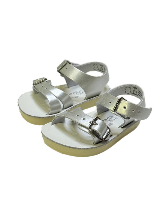 Salt Water Sandals Sea Wees Silver Baby Size 2