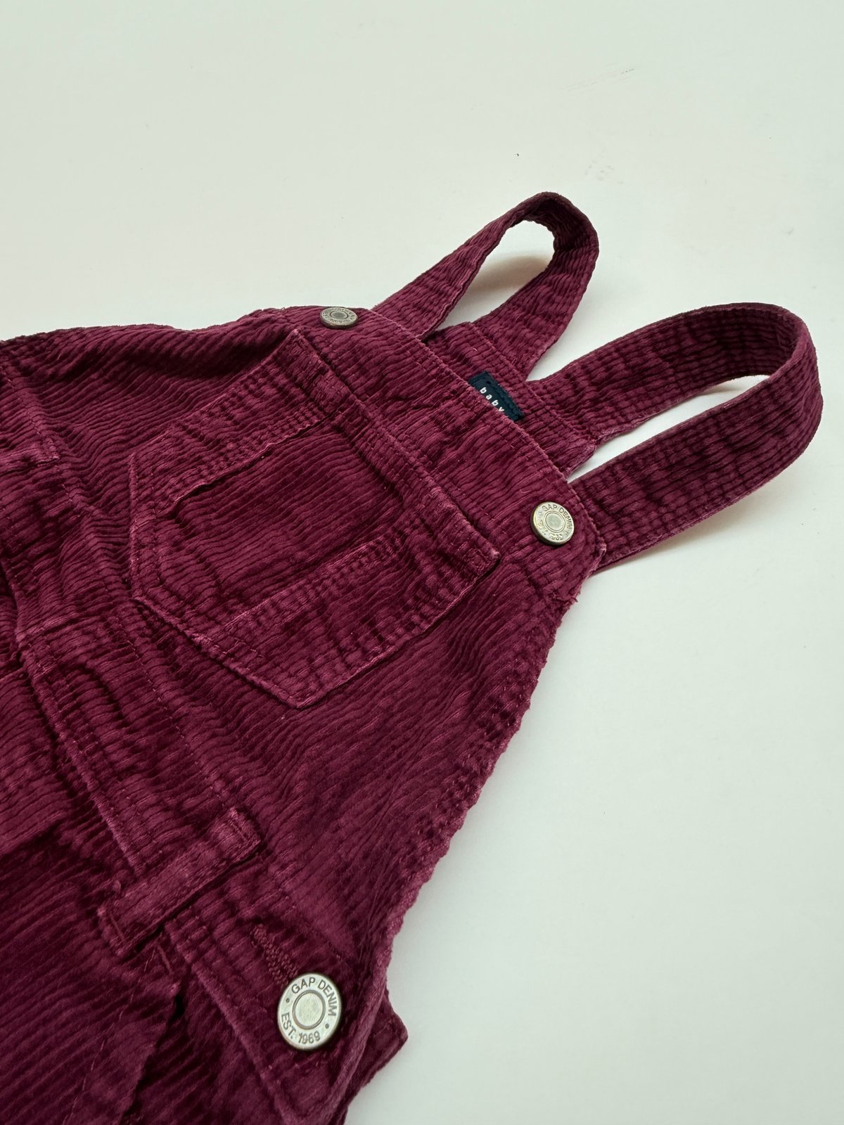 Baby Gap Burgundy Corduroy Dress 2T