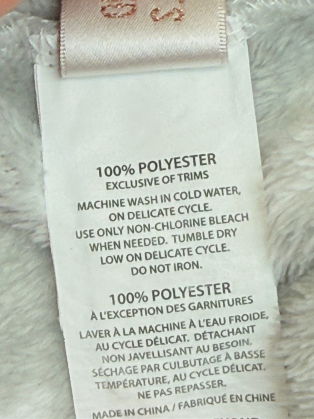 Blankets & Beyond Grey Bear Coat 12M+