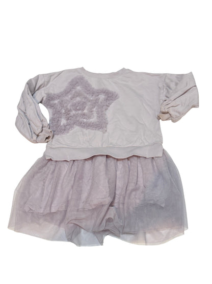 Juniors Girls Sweatshirt Tulle Dress Size 4-5yrs