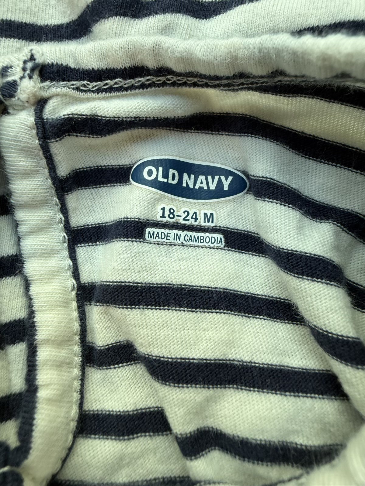 Old Navy Striped Jumpsuit Romper 18-24M