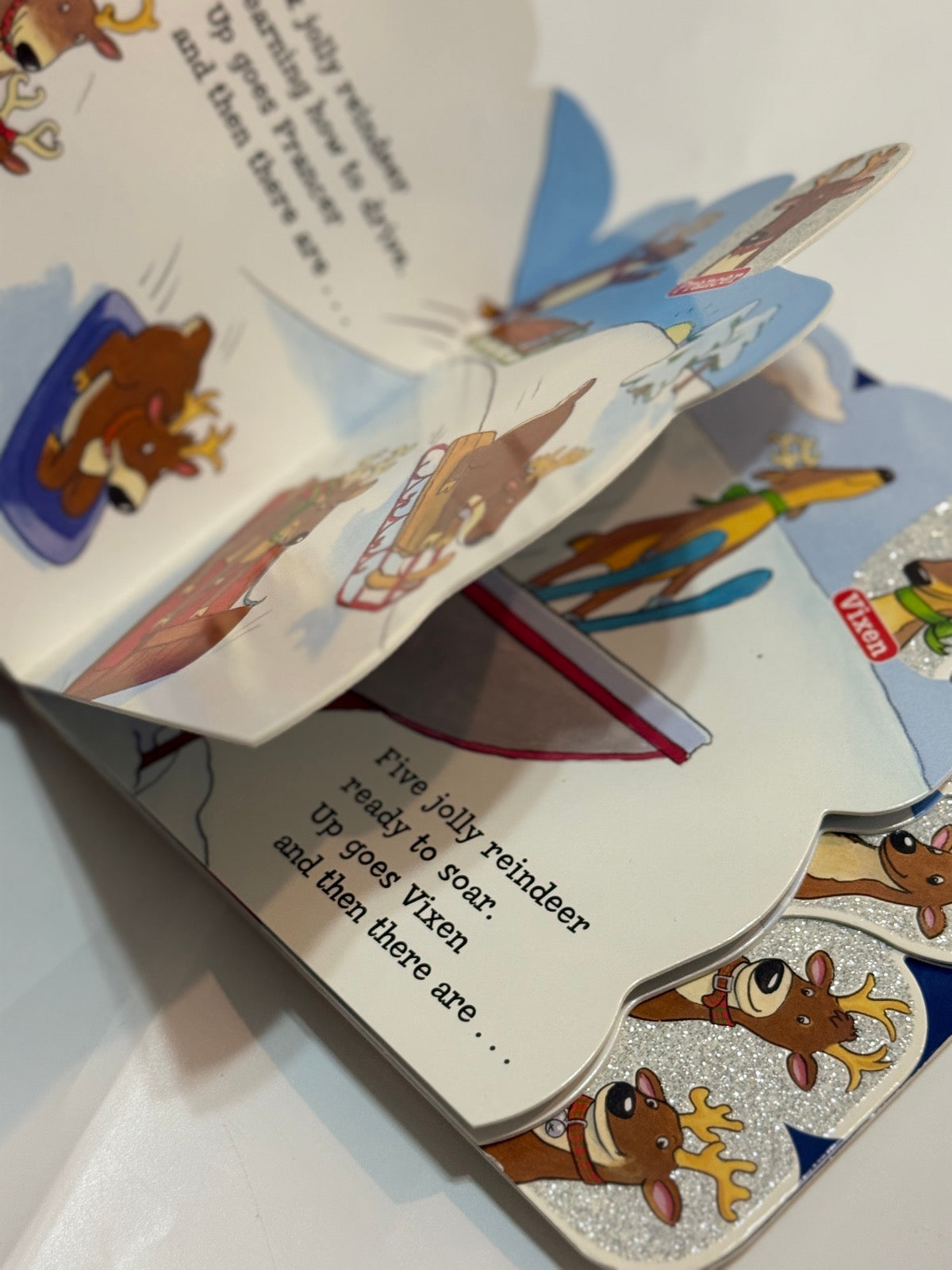 Eight Jolly Reindeer Board Book