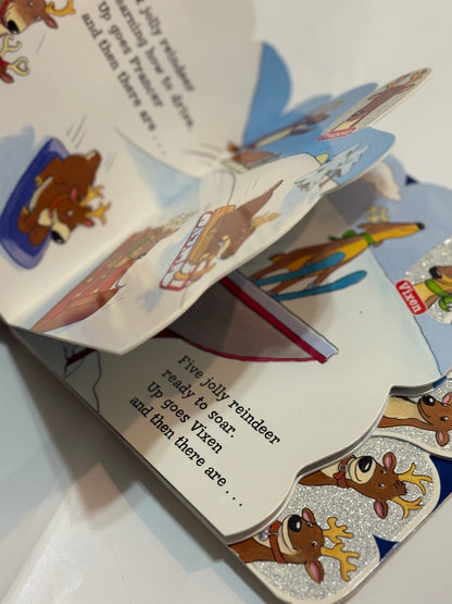 Eight Jolly Reindeer Board Book