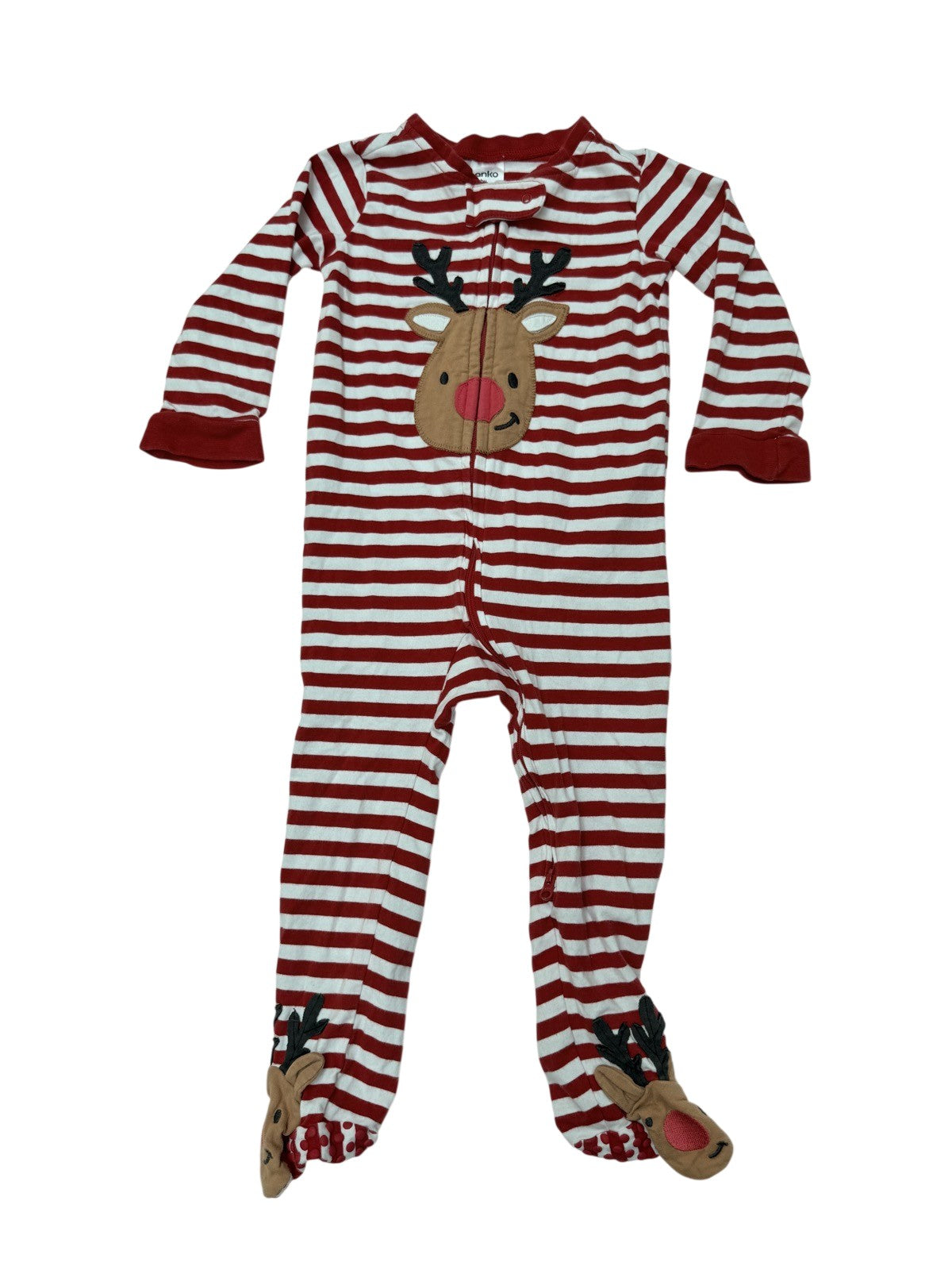 Anko Baby Reindeer Striped Sleeper 12-18 Months