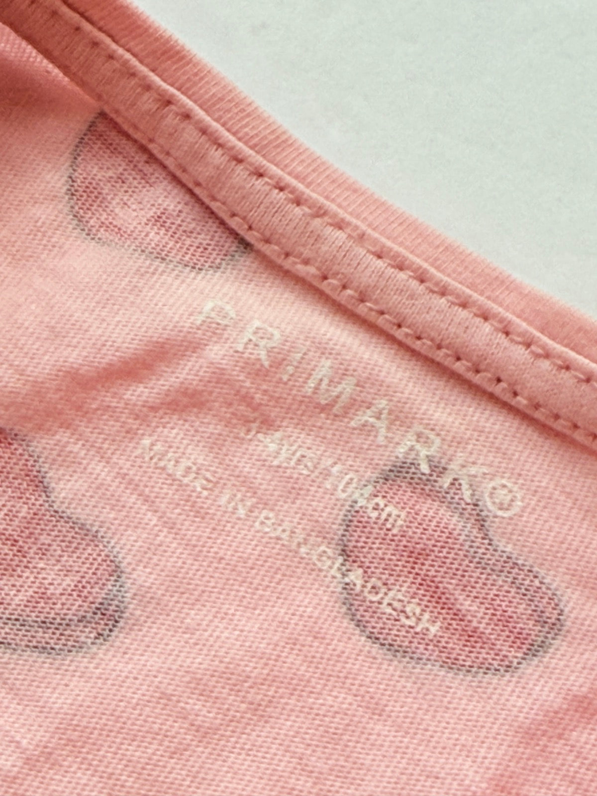 Primark Pink Heart Print T-Shirt 18-24m