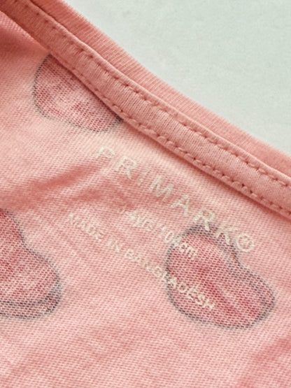 Primark Pink Heart Print T-Shirt 18-24m