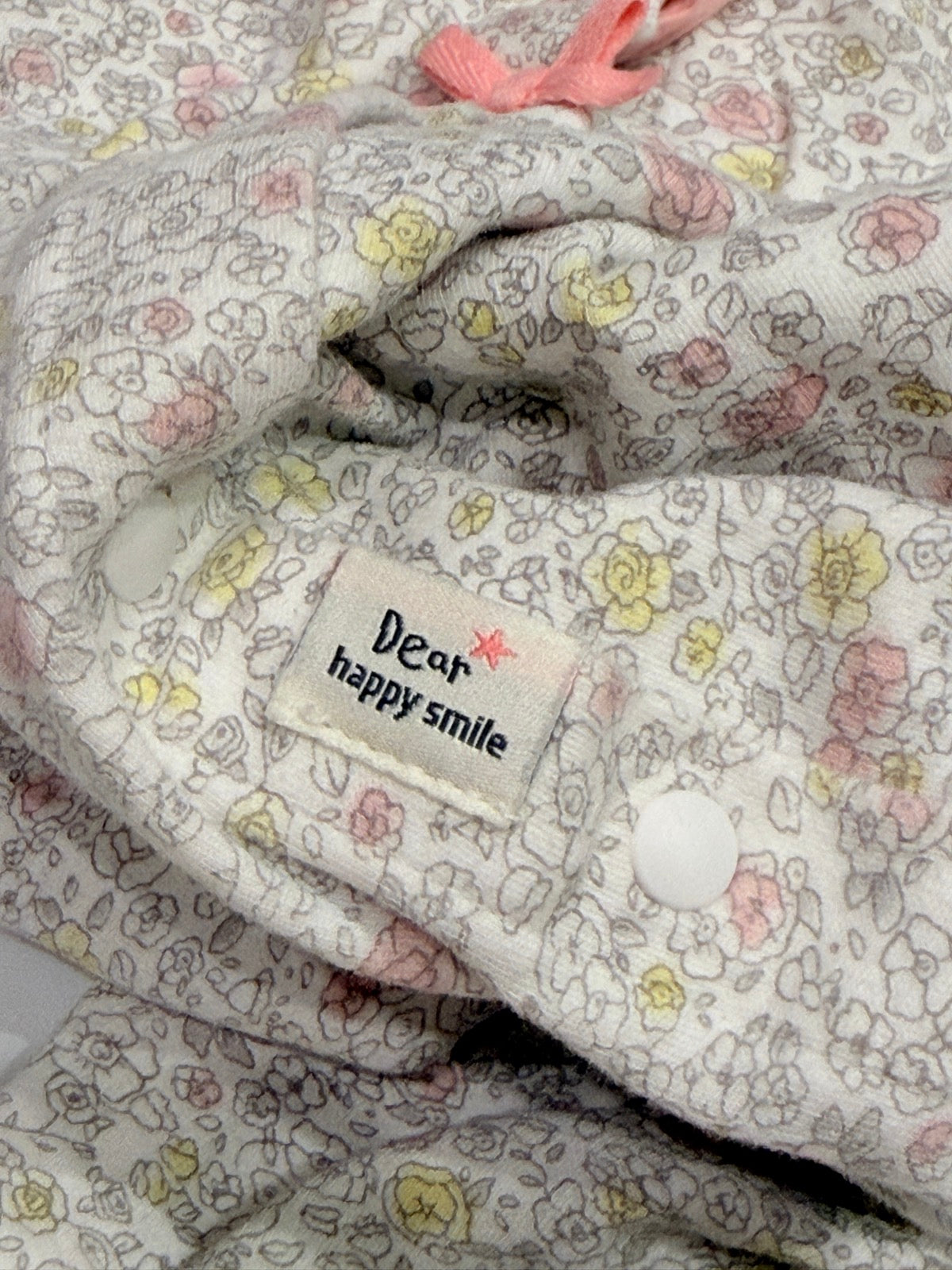Dear Happy Smile Floral Romper 6M