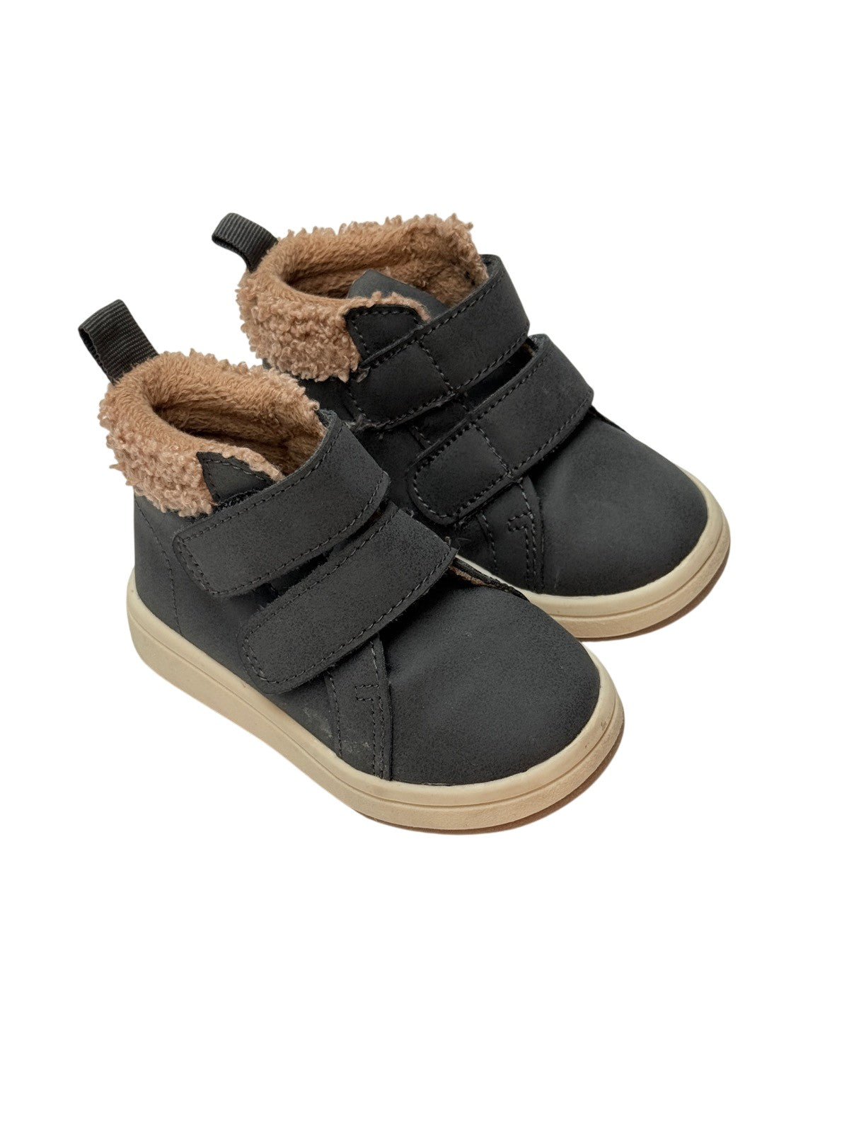 H&M Grey Faux Fur Lined Boots Size 4-5