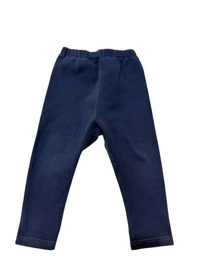 Navy Fleece Leggings 2T
