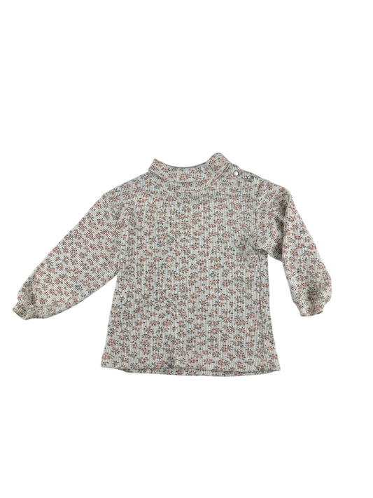 Baby Boots Floral Waffle Knit Top 24M