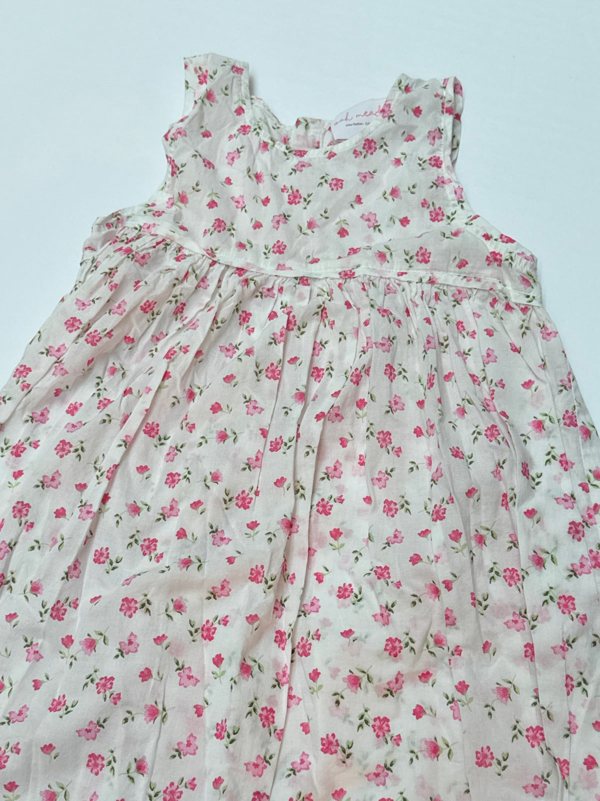 Oak Meadow Floral Pink Sleeveless Dress Kids Sz 5