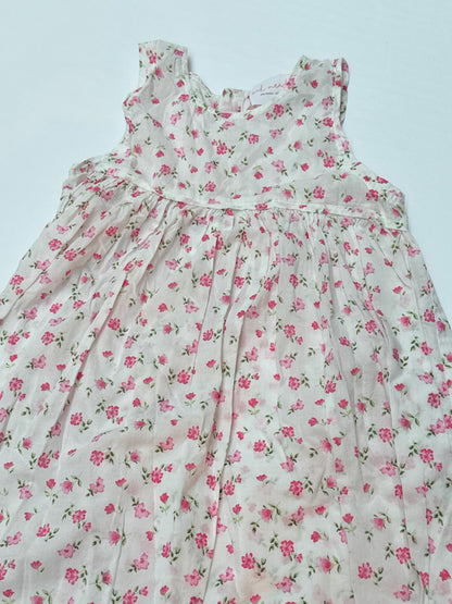 Oak Meadow Floral Pink Sleeveless Dress Kids Sz 5