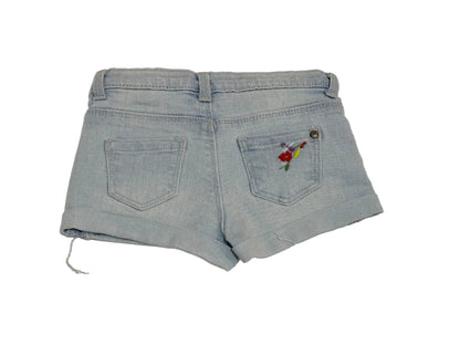 Zara Baby Girl Floral Embroidered Denim Shorts 3-6m