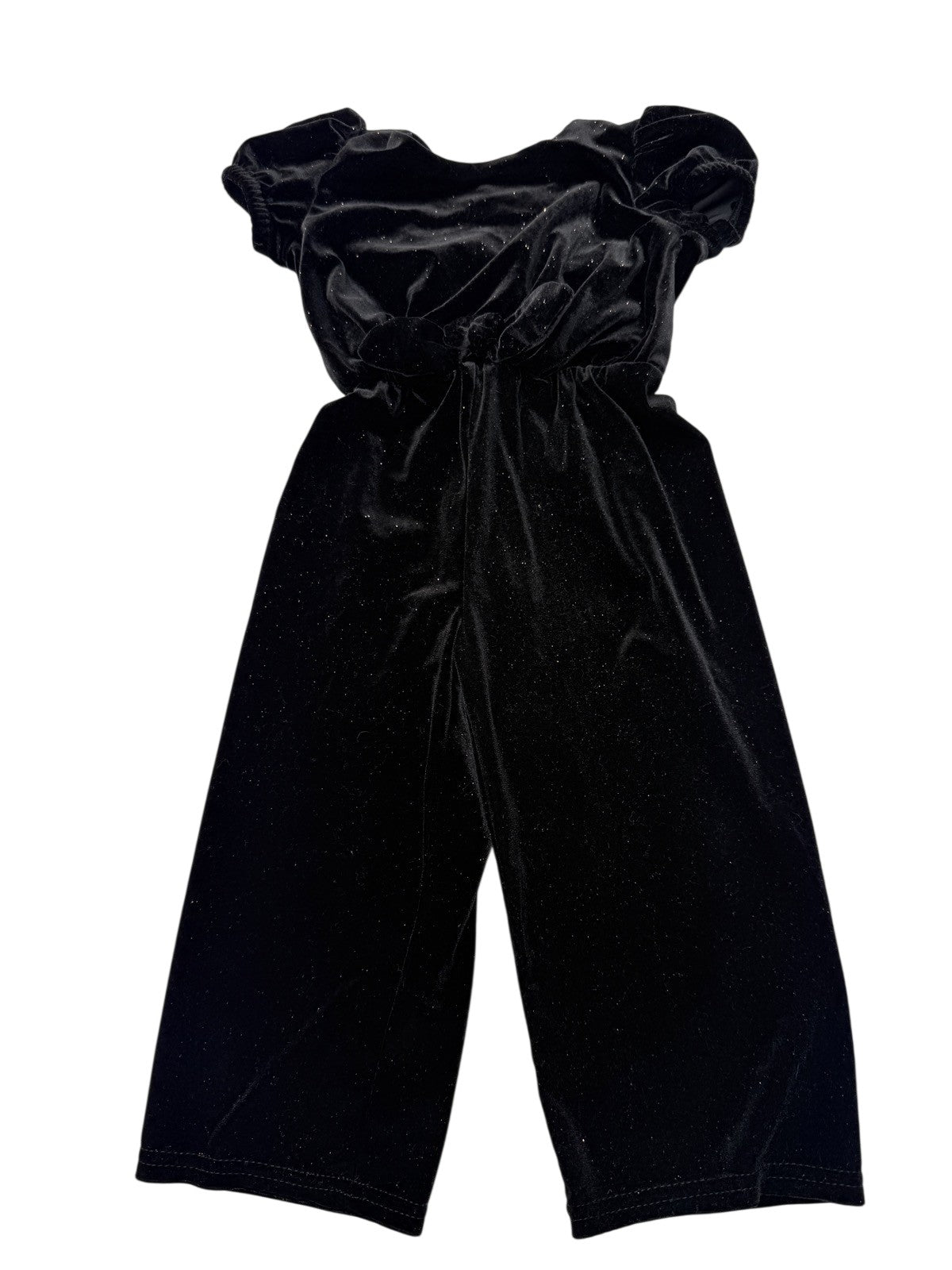 George Black Velvet Glitter Romper 2T