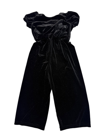 George Black Velvet Glitter Romper 2T