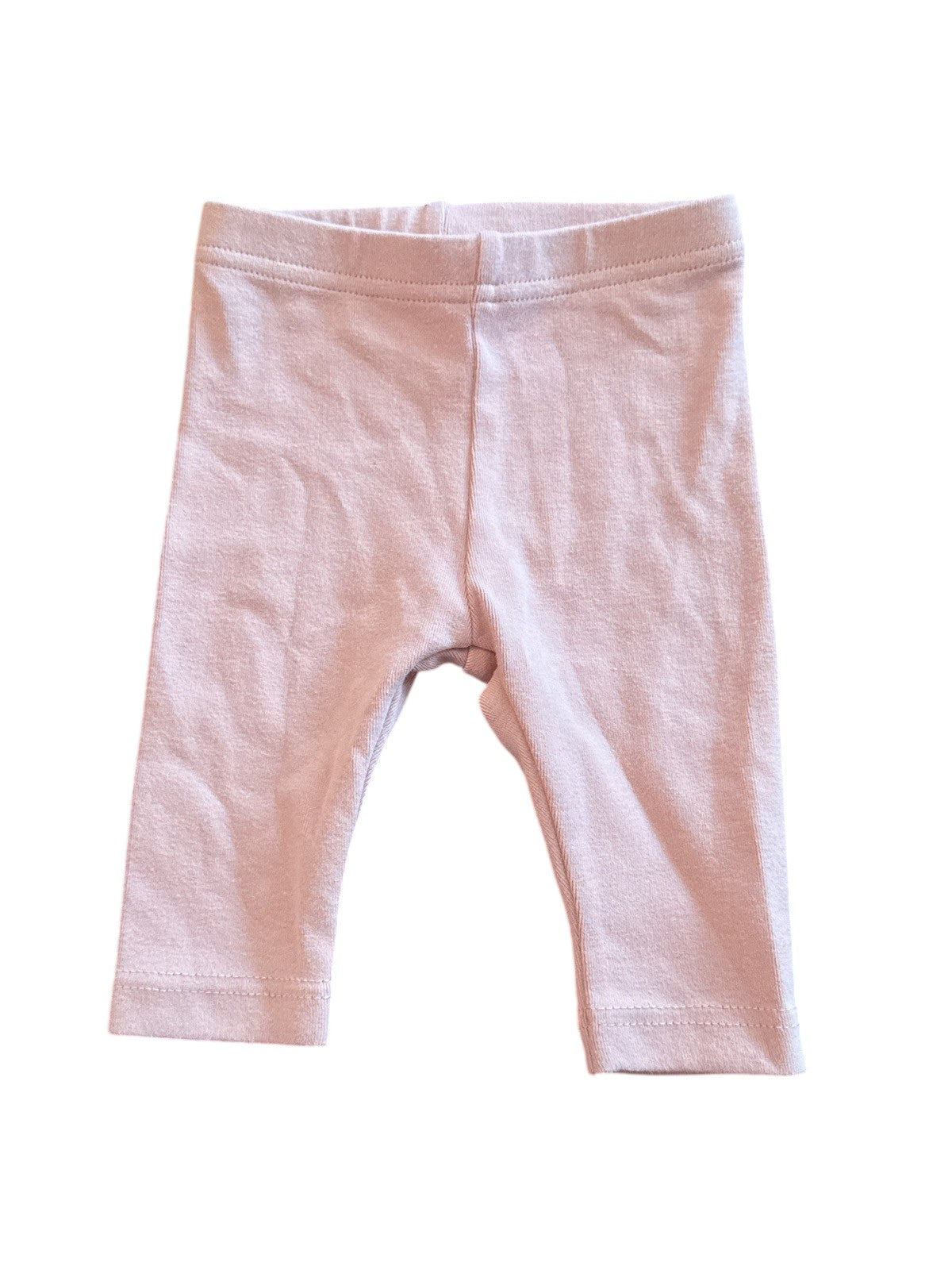 Pink Cotton Leggings 0-3M