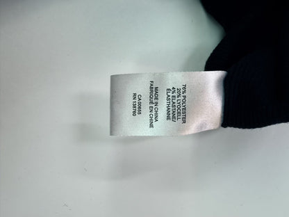 Thyme Maternity Black Ribbed Mock Neck Dress M