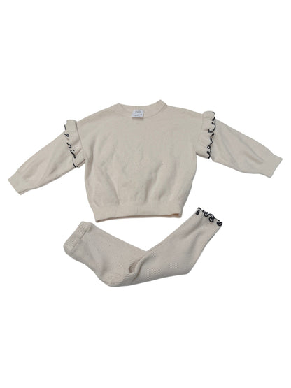 Zara Cream Knit Sweater Set 18-24M