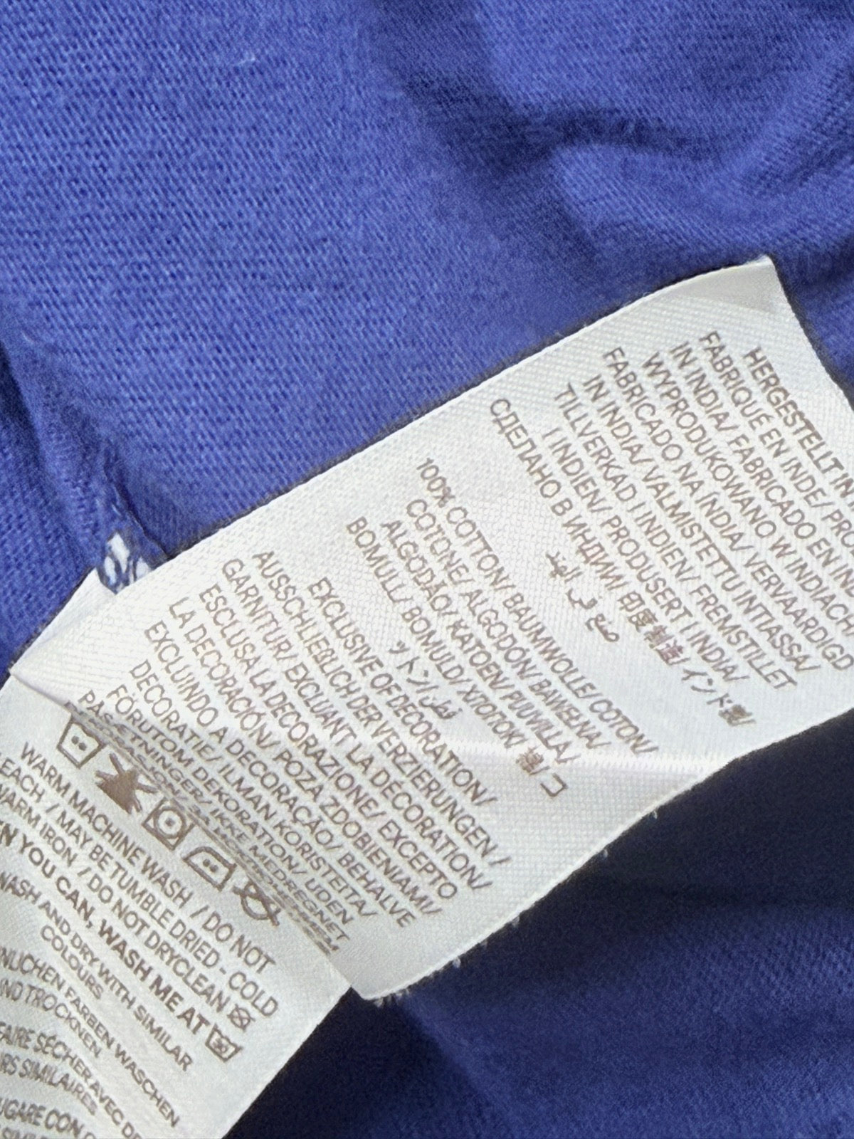 Mini Boden Blue Cat Embroidered T-Shirt 5-6Y